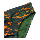 F**K Costume Modello Slip Tinta Unita con Stampa Militare per Bambino FJ234079U VERDE F**K 