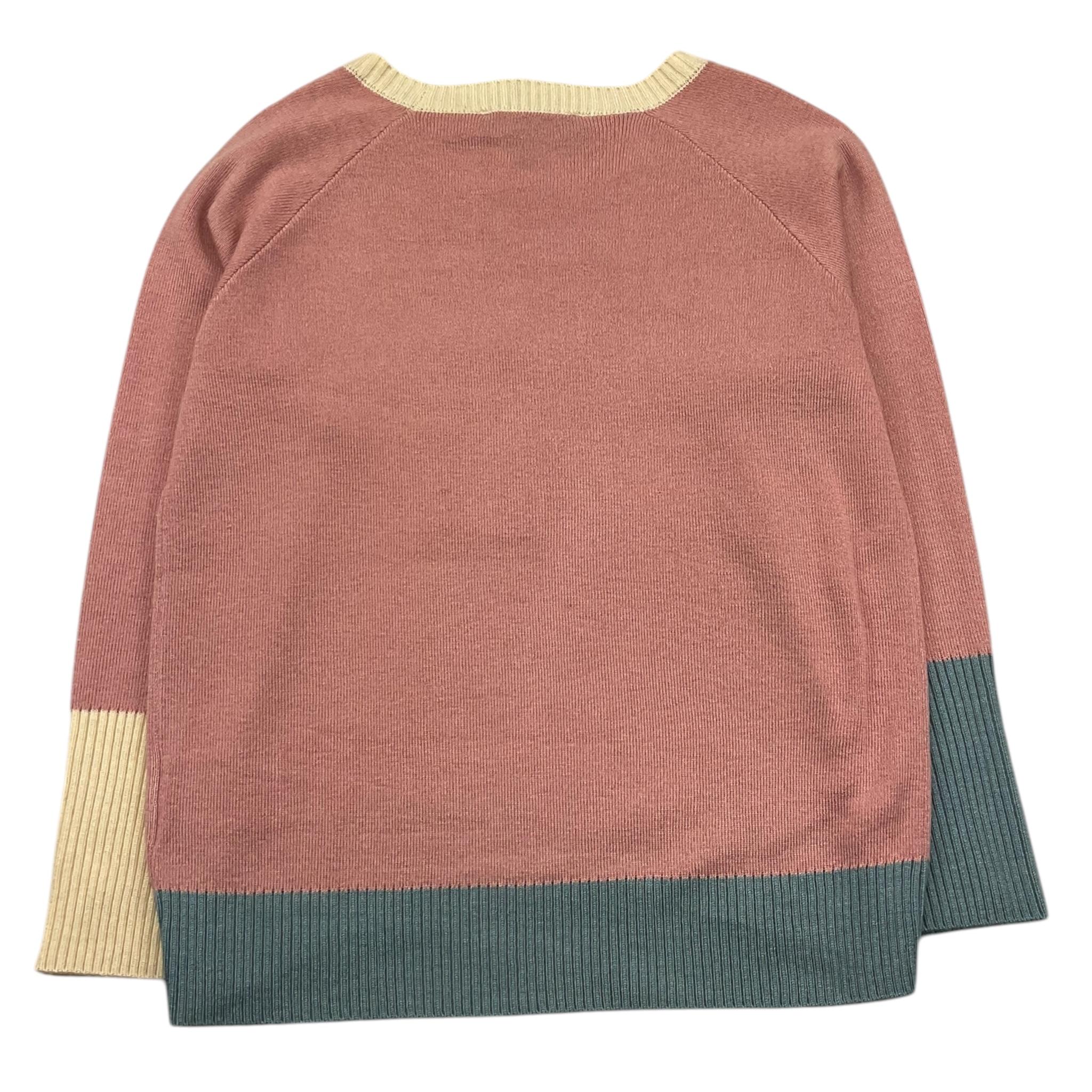 TRUSSARDI maglia girocollo tint unita con profili in contrasto Rosa per Bambina TGA25096MA ROSA TRUSSARDI 