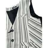 Manuell & Frank Gilet Tinta Unita con Fantasia per Bambino MF5150R BIANCO MANUELL & FRANK 