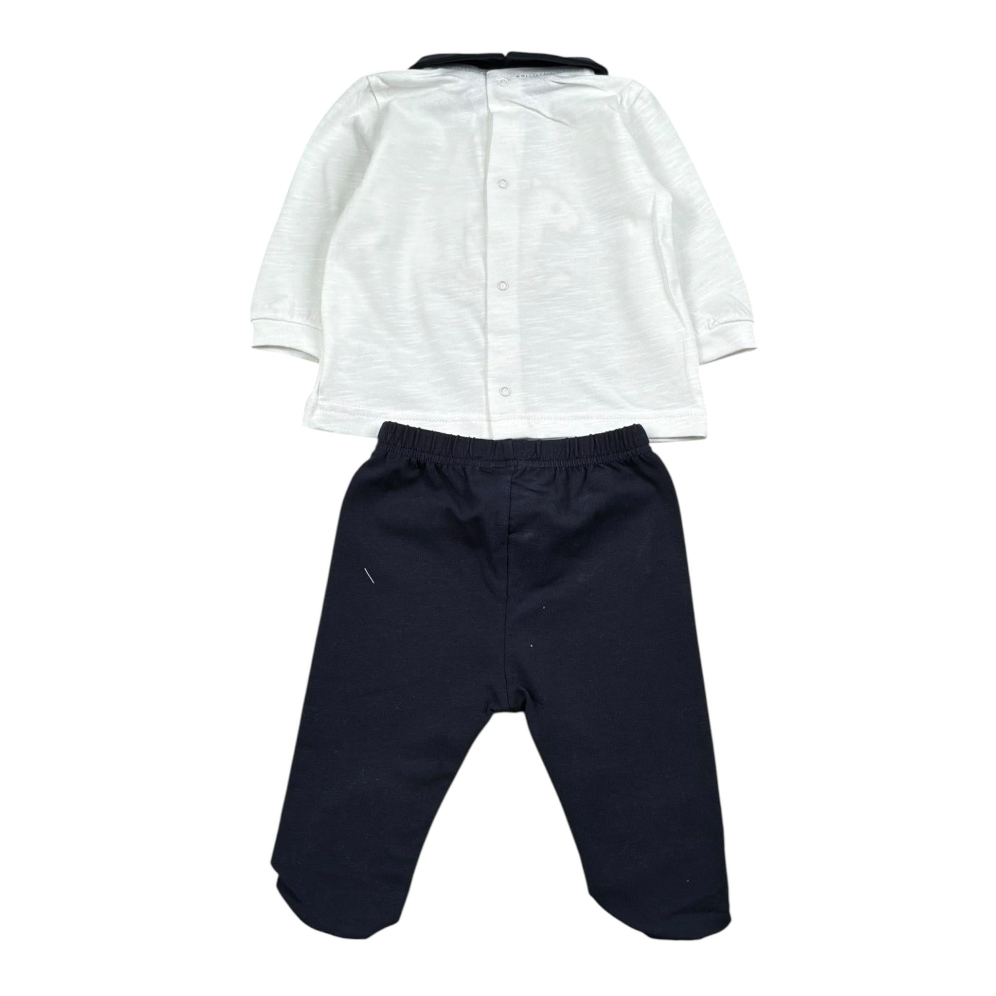 Lalalu' Completo 2 Pezzi Shirt-Ghettina per Neonato CPL6P BIANCO LALALU' 