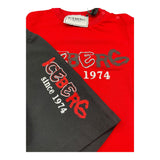 Iceberg Completo 2 Pezzi T-Shirt-Bermuda Bicolore per Neonato CCICE5102N ROSSO/NERO ICEBERG 