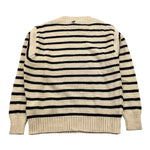 DIXIE maglia girocollo fantasia a righe Panna per Bambina NB20231G67 PANNA DIXIE 