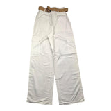 Janice Plain Palazzo Hose mit Gürtel Weiß für Mädchen