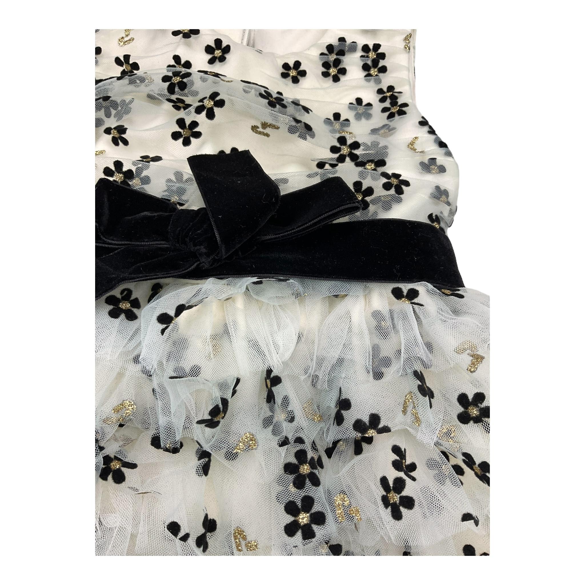 LIU JO abito giromanica tinta unita con tulle e fori Panna per Bambina KF4103 PANNA LIU JO 