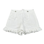 Fun & Fun Short Tinta Unita con Balze per Bambina FCJSO16587 BIANCO FUN & FUN 