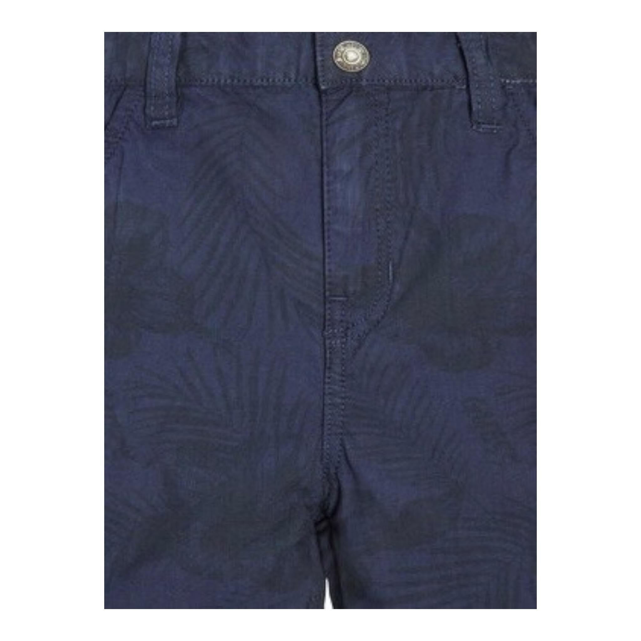 Guess Bermuda Tinta Unita con Girovita Regolabile per Neonato N3GD12WFCB0N BLU GUESS 