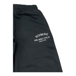 ICEBERG pantalone tuta tinta unita con stampa Nero per Bambino PFICE5316JX NERO ICEBERG 