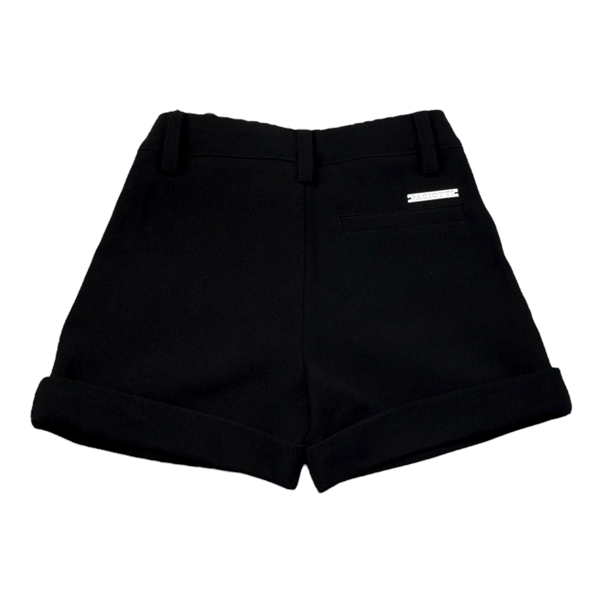 Cesare Paciotti Bermuda Tinta Unita con Girovita Regolabile per Neonato BMP5156BX NERO CESARE PACIOTTI 