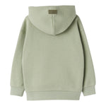 IL GUFO felpa tinta unita con cappuccio e stampa Verde per Neonato A24MF288M0107 VERDE IL GUFO 