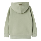 IL GUFO felpa tinta unita con cappuccio e stampa Verde per Neonato A24MF288M0107 VERDE IL GUFO 