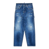 DSQUARED2 jeans tinta unita con strappi Blu per Bambino DQ2636 BLU DSQUARED2 