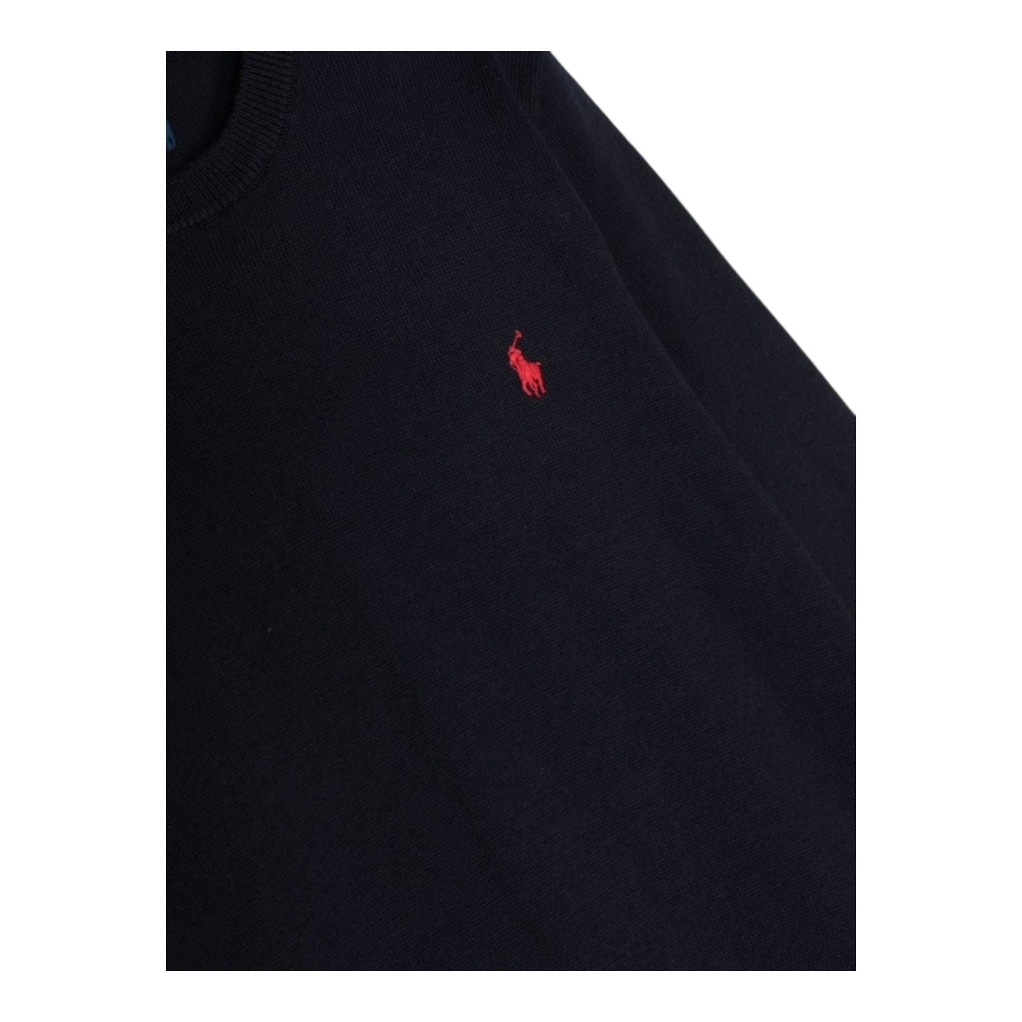 Ralph Lauren Maglia Girocollo Tinta Unita con Stampa per Bambino 321799887031 BLU RALPH LAUREN 