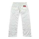 G2Firenze Jeans tinta unita con Girovita Regolabile Bianco per Bambino DENIM BIANCO G2FIRENZE 