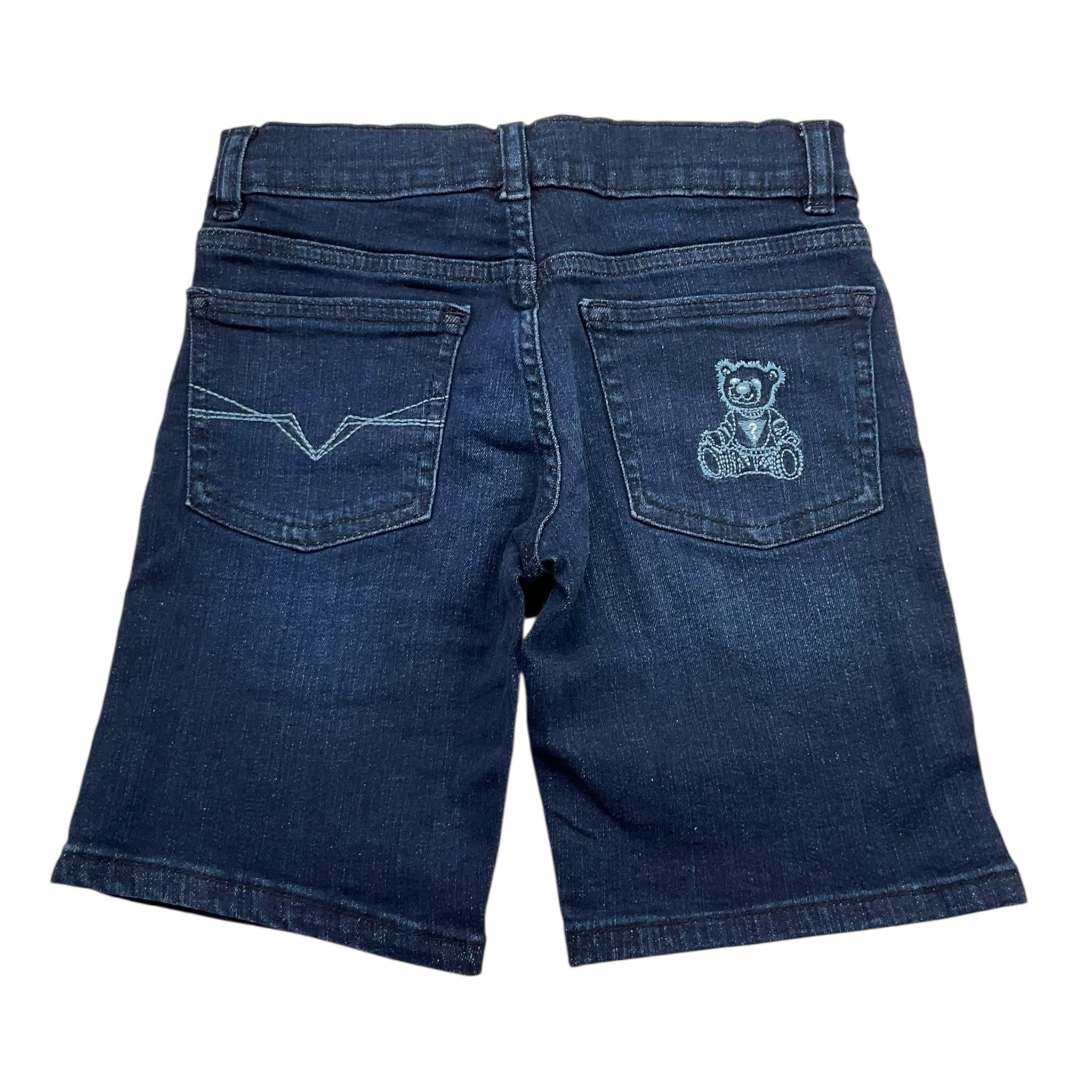 Guess Bermuda In Denim Tinta Unita con Girovita Regolabile per Neonato N5RD00D46T0N BLU GUESS 