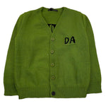 DANIELE ALESSANDRINI cardigan tinta unita con logo Verde per Bambino 1291W00060 VERDE DANIELE ALESSANDRINI 