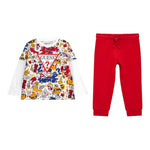 GUESS completo 2 pezzi shirt-pantalone Bianco/rosso per Bambino N4YG01K8HM3X BIANCO/ROSSO GUESS 