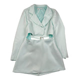 Lu Lu By Miss Grant Abito Modello Giacca tinta unita Turchese per Bambina LL3517 TURCHESE LU LU BY MISS GRANT 