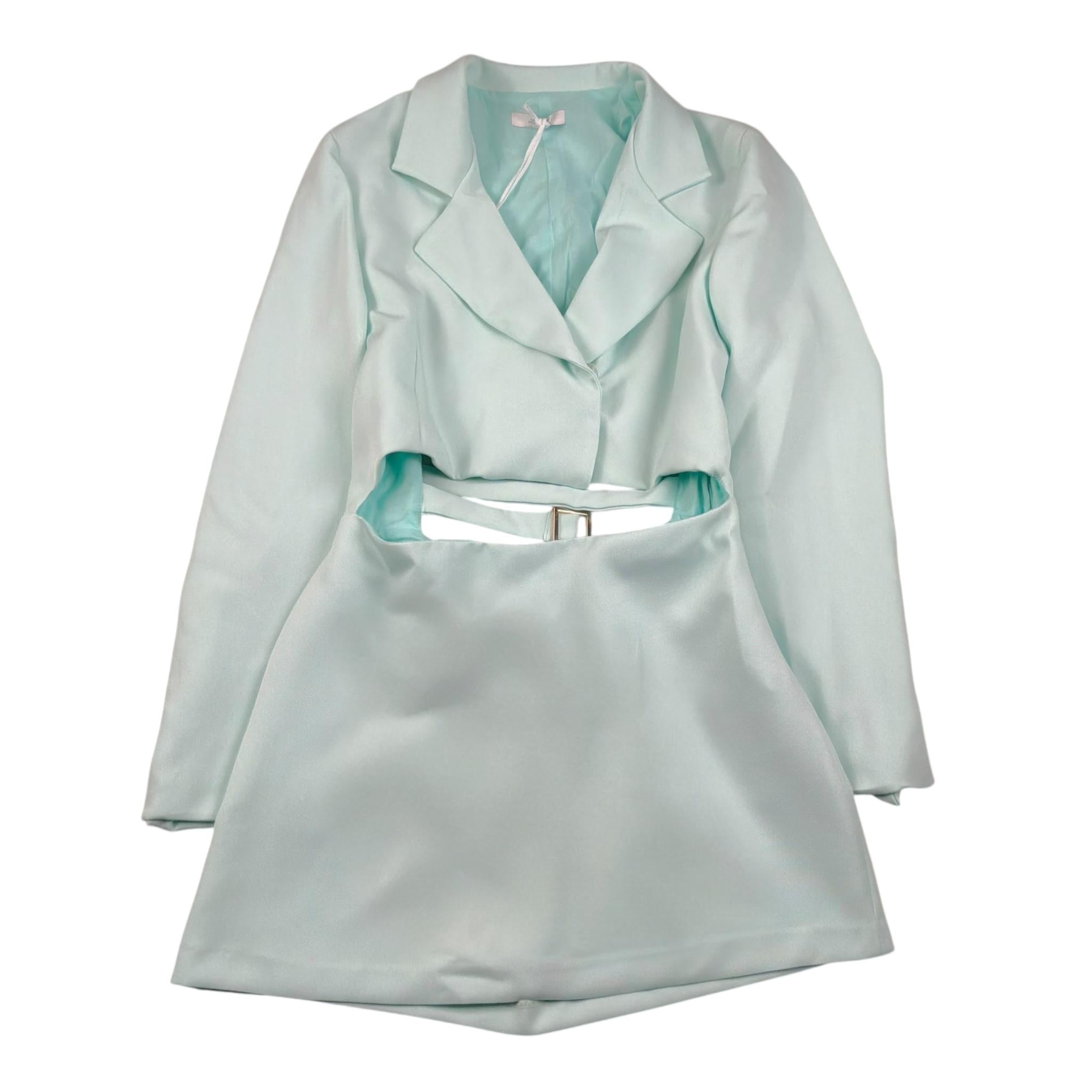 Lu Lu By Miss Grant Abito Modello Giacca tinta unita Turchese per Bambina LL3517 TURCHESE LU LU BY MISS GRANT 