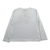 Mariuccia Shirt Girocollo tinta unita con Stampa Brillantinata Bianco per Bambina MBFW23T209 BIANCO MARIUCCIA 