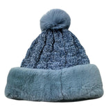 Juicy Couture Set Cappello-Sciarpa Tinta Unita per Bambina JBX6636 AZZURRO JUICY COUTURE 