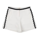 Vicolo Short einfarbig mit Kontrastbesatz Creme für Mädchen