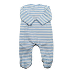 Mayoral Tutina Manica Lunga Fantasia A Righe Azzurro per Neonato 1709UX AZZURRO MAYORAL 