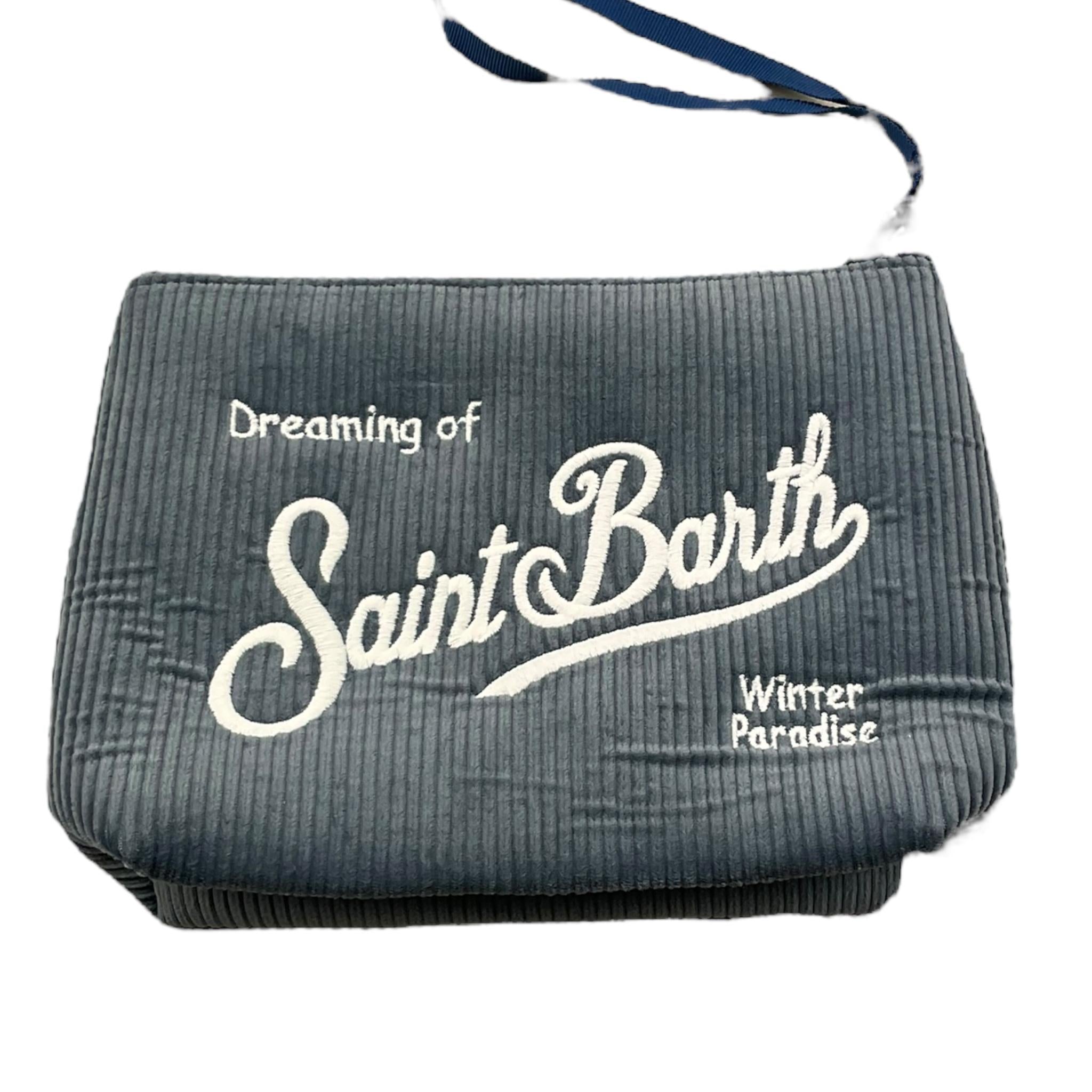 SAINT BARTH borsello tinta unita con logo Azzurro per Bambina ALINEE AZZURRO SAINT BARTH 