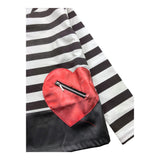 EMC shirt bicolore con fantasia a righe Bianco/nero per Bambina CE2077 BIANCO/NERO EMC 