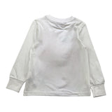 SARABANDA shirt tinta unita girocollo con stampa Bianco per Bambino G8612 BIANCO SARABANDA 