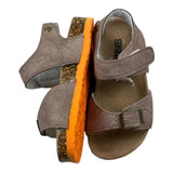 Colors Of California Einfarbige Sandalen mit Kontrastsohle Beige für Kinder