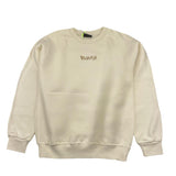 DISCLAIMER felpa girocollo tinta unita con stampa Panna per Bambino 24IDK58225 PANNA DISCLAIMER 