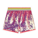 Billieblush – Einfarbige Shorts mit fuchsiafarbenen Pailletten für Mädchen