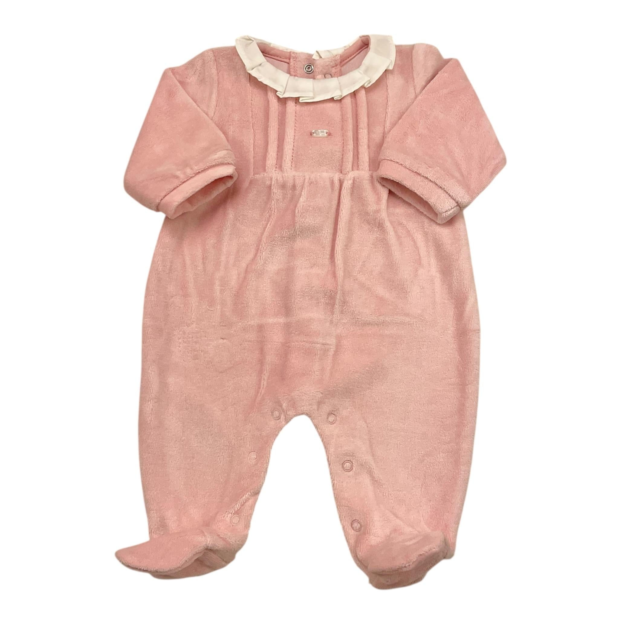 MAYORAL set tutine manica lunga tinta unita in ciniglia Rosa per Neonata 2776 ROSA MAYORAL 