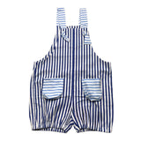 Ilfarobimbi – Schlichte Latzhose mit weißem Karomuster für Babys