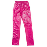 Monnalisa Einfarbige Leggings mit Logo-Profilen Fuchsie für Mädchen