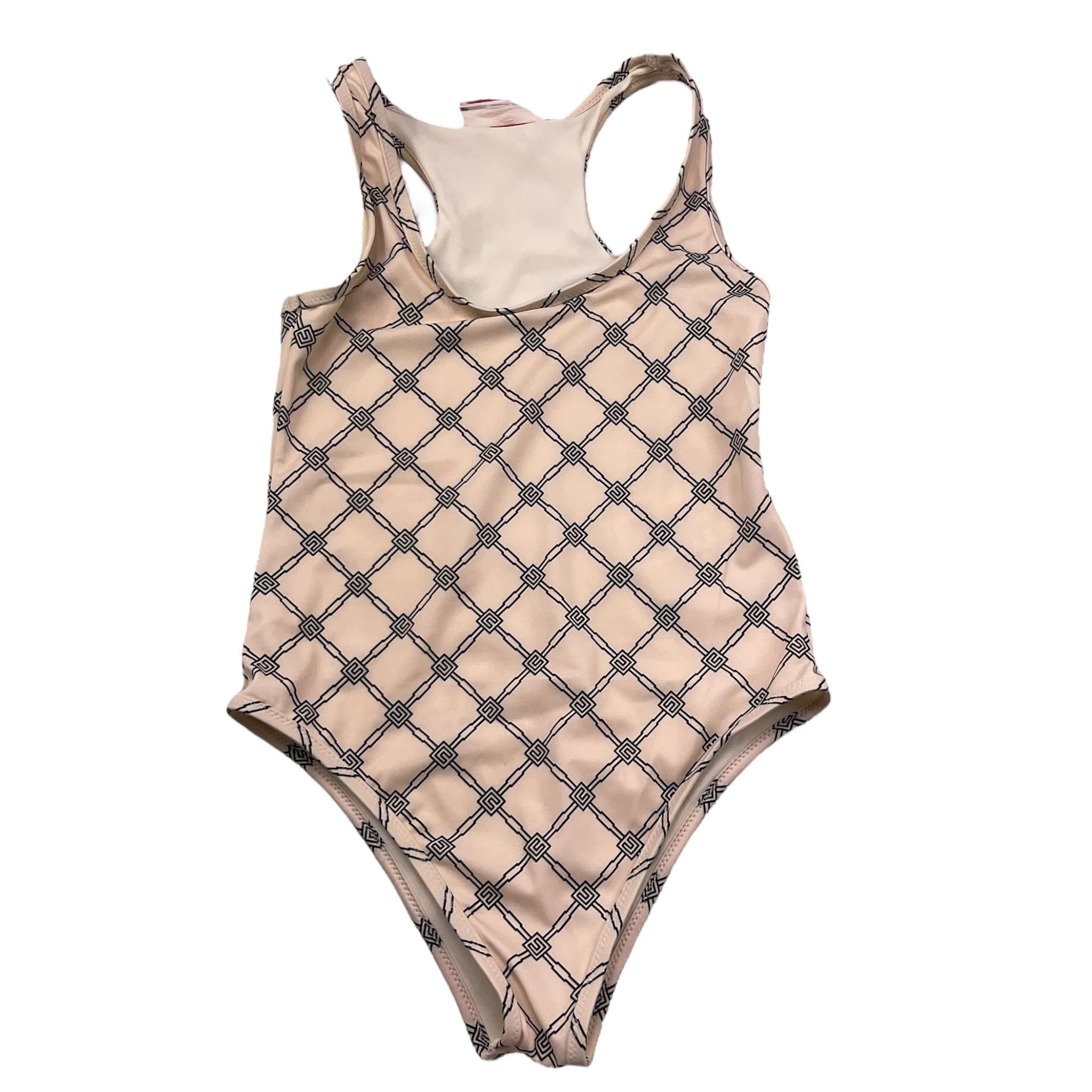 Elisabetta Franchi Costume Intero Tinta Unita  per Bambina EFSW022 CREMA ELISABETTA FRANCHI 