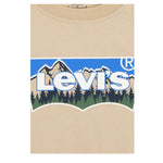 Levi'S T-Shirt Girocollo Tinta Unita con Logo per Bambino 9EL382 BEIGE LEVI'S 