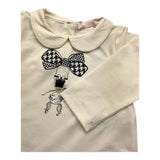 LIU JO shirt girocollo tinta unita con stampa in contrasto Panna per Neonata HF40788 PANNA LIU JO 