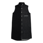 Maison Margiela Abito In Denim Tinta Unita per Bambina M60755 NERO MAISON MARGIELA 