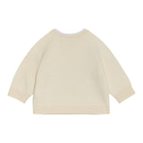 CALVIN KLEIN maglia tinta unita girocollo con stampa Beige per Neonato IN0IN00205 BEIGE CALVIN KLEIN 