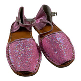 Colors Of California – Rosa Glitzer-Espadrilles in Volltonfarbe für Mädchen