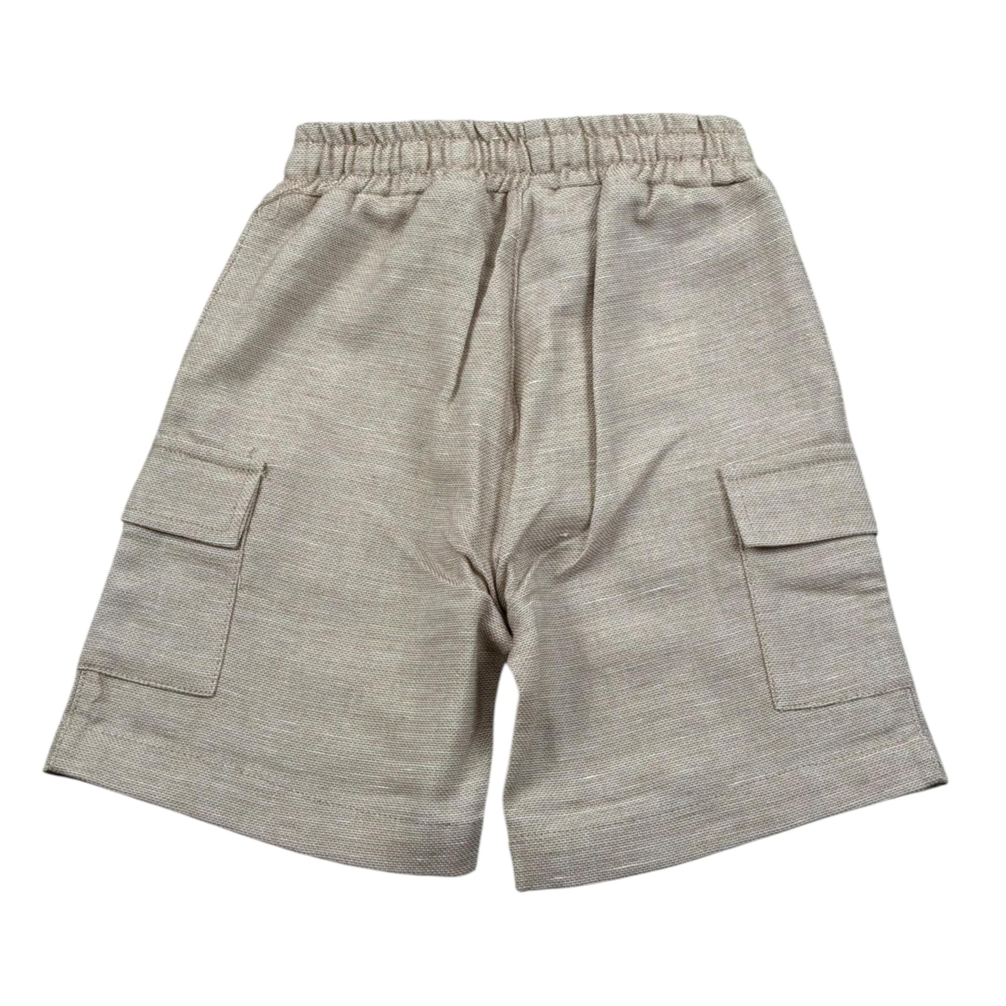 M+E' Bermuda tinta unita con Elastico In Vita Sabbia per Bambino UEM0505X SABBIA M+E' 