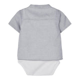 Name.It Blaues Karomuster Halbarm-Shirt für Babys
