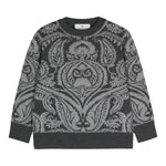 ETRO maglia tinta unita con fantasia Grigio per Bambino GV9P50 GRIGIO ETRO 