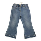 Zhoe &amp; Tobiah Jeans Einfarbig Verstellbare Taille Schlaghose Blau Für Mädchen