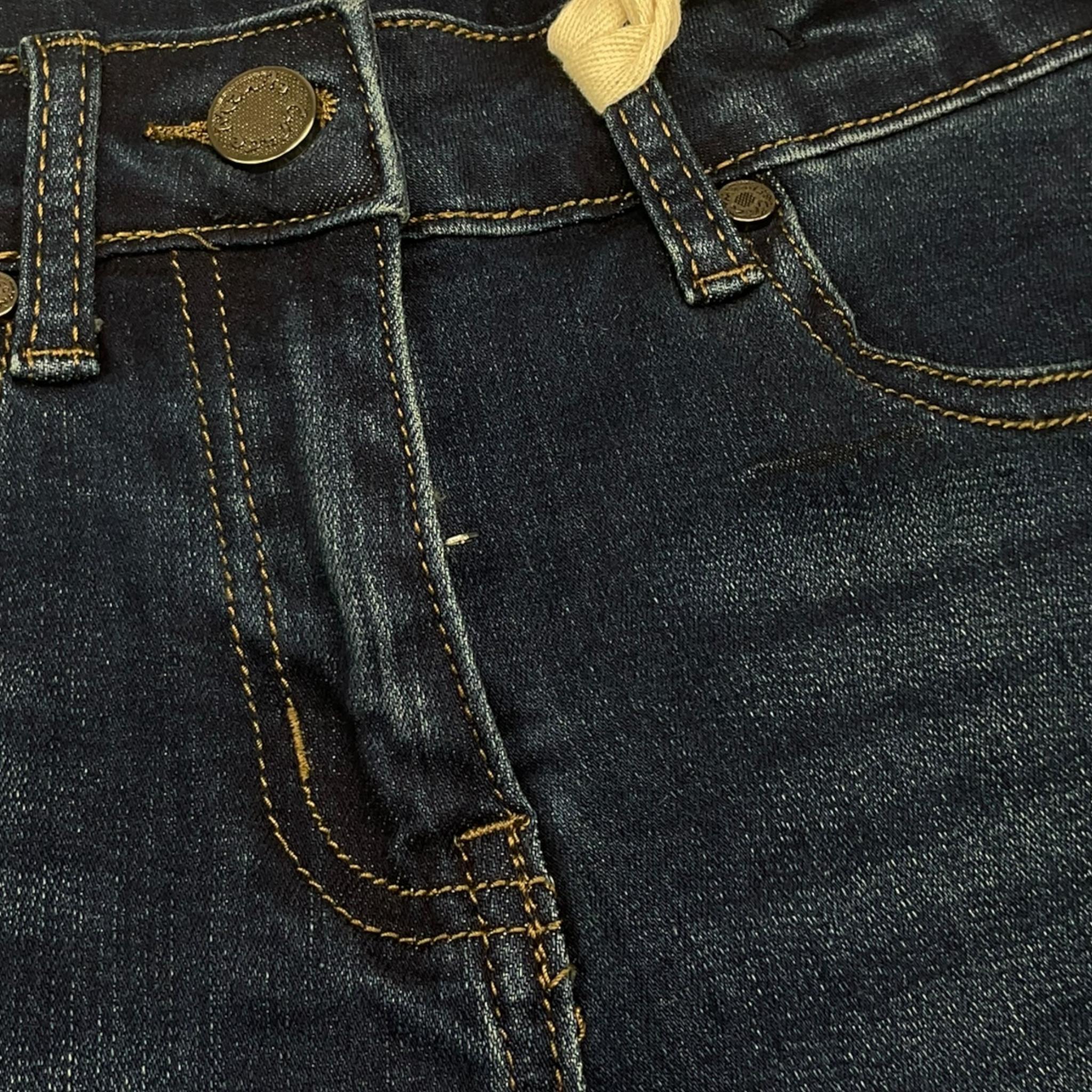 MANILA GRACE jeans tinta unita modello a zampa Blu per Bambina MFBF24P246 BLU MANILA GRACE 