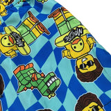 Mousse Costume Modello Bermuda Tinta Unita con Stampa per Bambino DINOBEACH VERDE ACQUA MOUSSE 