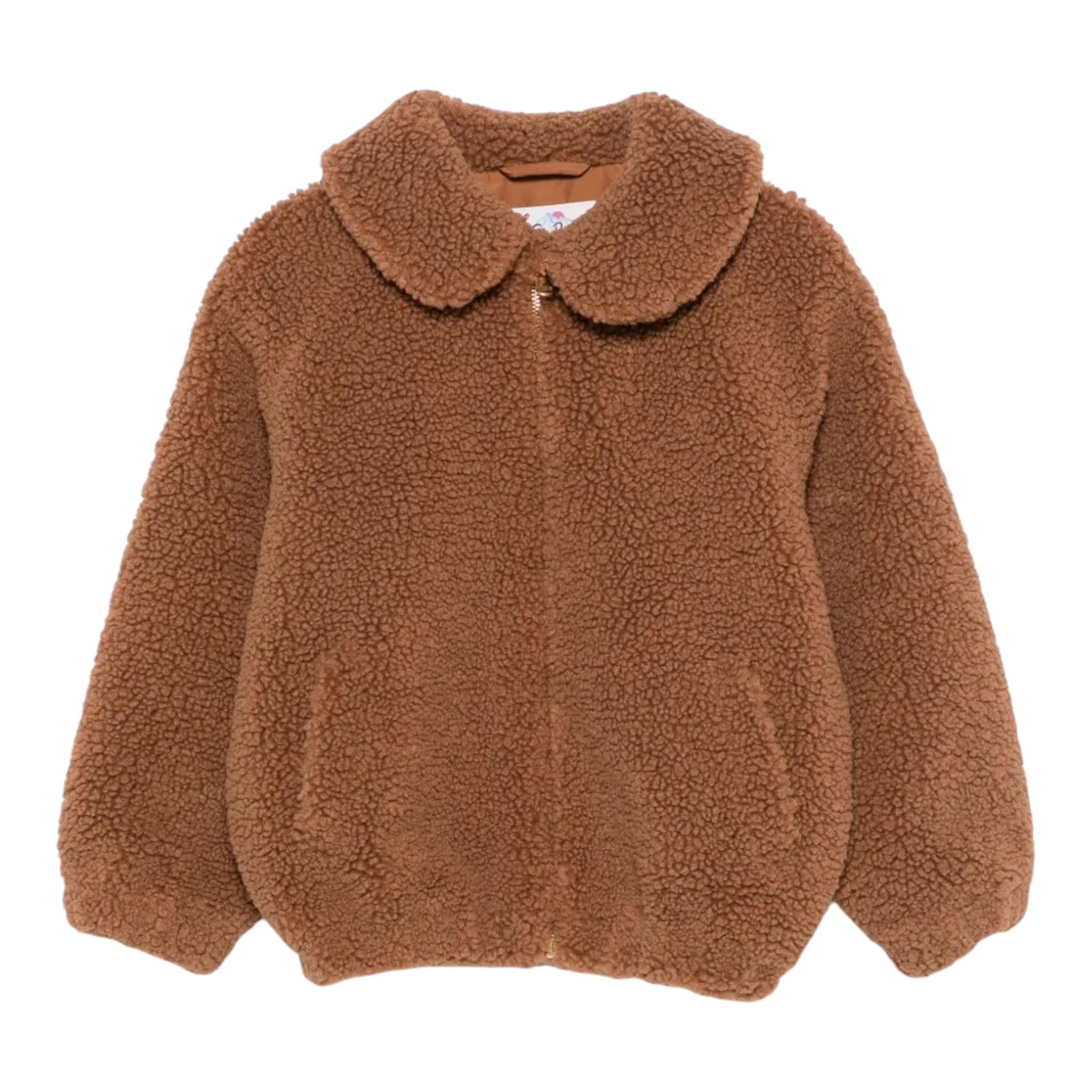 SAINT BARTH giubbino modello teddy tinta unita con zip  Biscotto per Bambina ABE002 BISCOTTO SAINT BARTH 