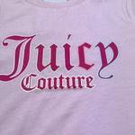 Juicy Couture T-Shirt Girocollo Tinta Unita con Stampa per Bambina JBX6527 ROSA JUICY COUTURE 