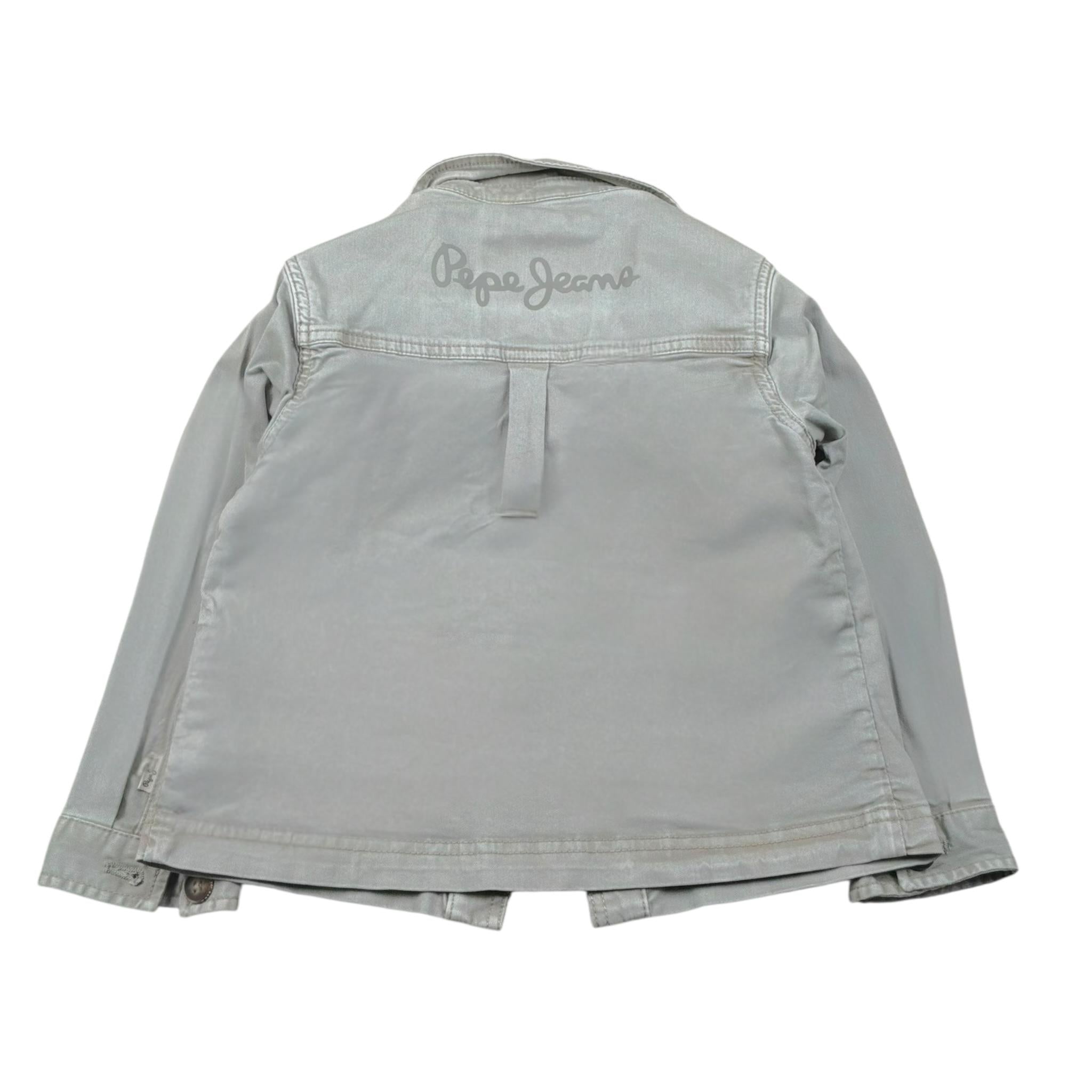Pepe Feamo Camicia Tinta Unita con Taschini In Denim per Bambino PB401311 VERDE PEPE JEANS 